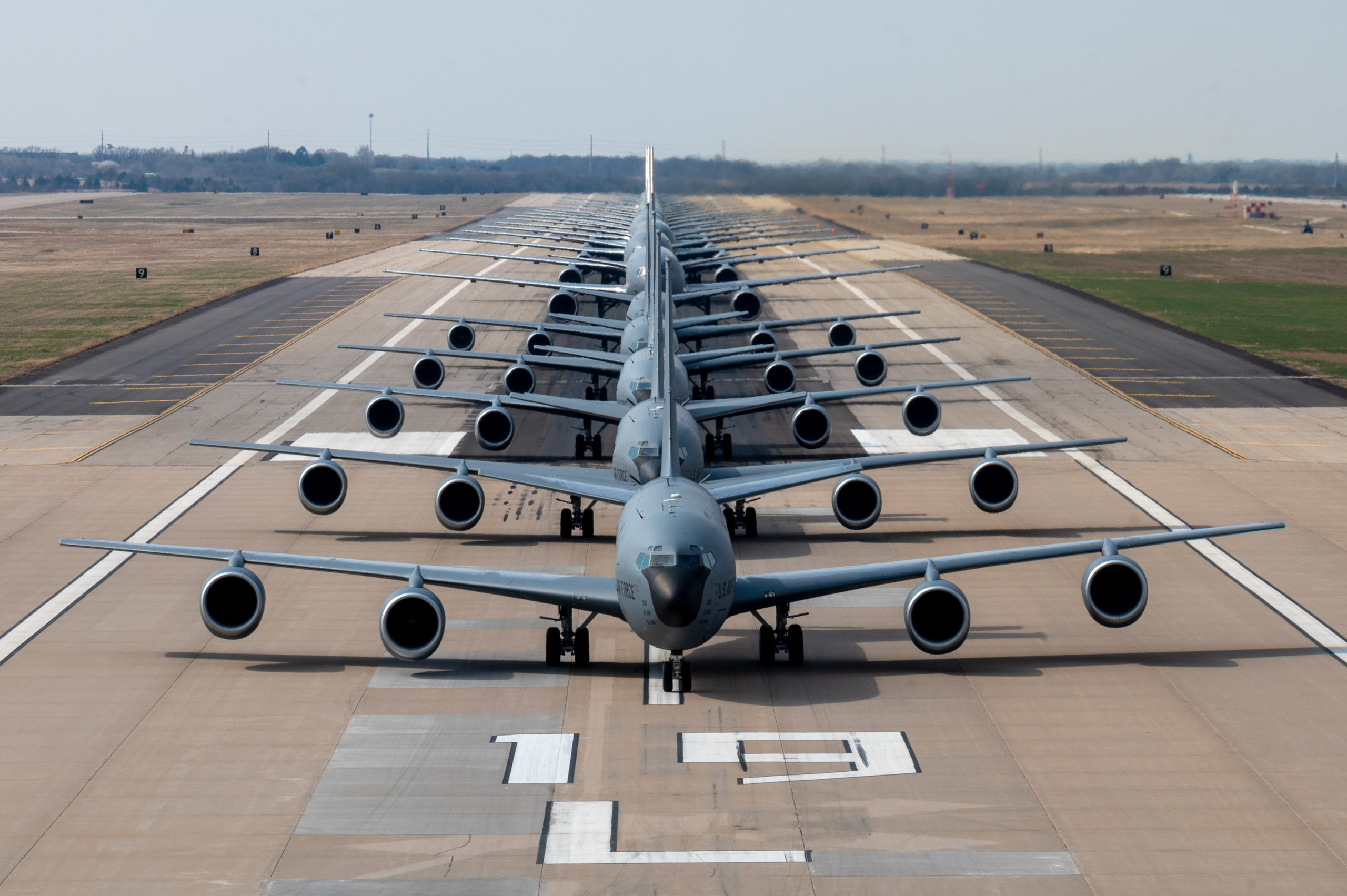 USAF realiza operação simultânea 21 KC 46A e KC 135R Força Aérea