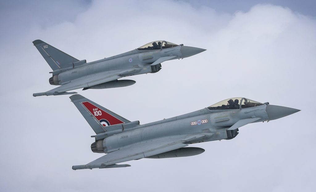Typhoon TyTAN revoluciona a defesa aérea de combate do Reino Unido. Foto: RAF.