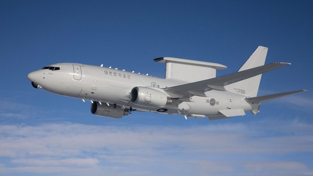 USAF de olho no Boeing E-7 Wedgetail. USAF quer  substituir os E-3 Sentry pelos E-7 Wedgetail (Foto: Boeing).