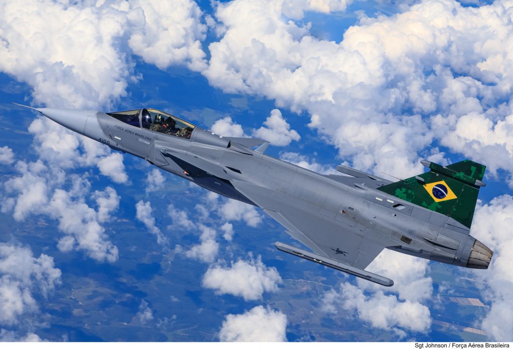 F-39E  novo caça da Força Aérea Brasileira (Foto: FAB/Sgt Jonhson Barros).
