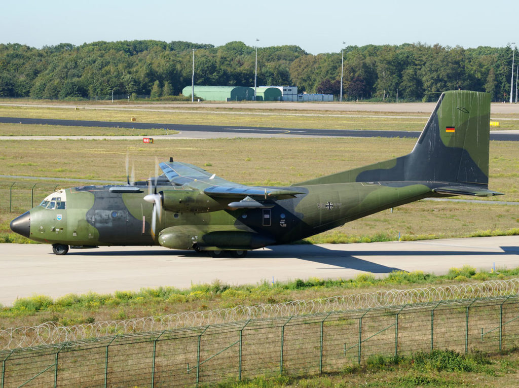 Transall C-160D 50+77 da Luftwaffe (Foto: Luftwaffe).
