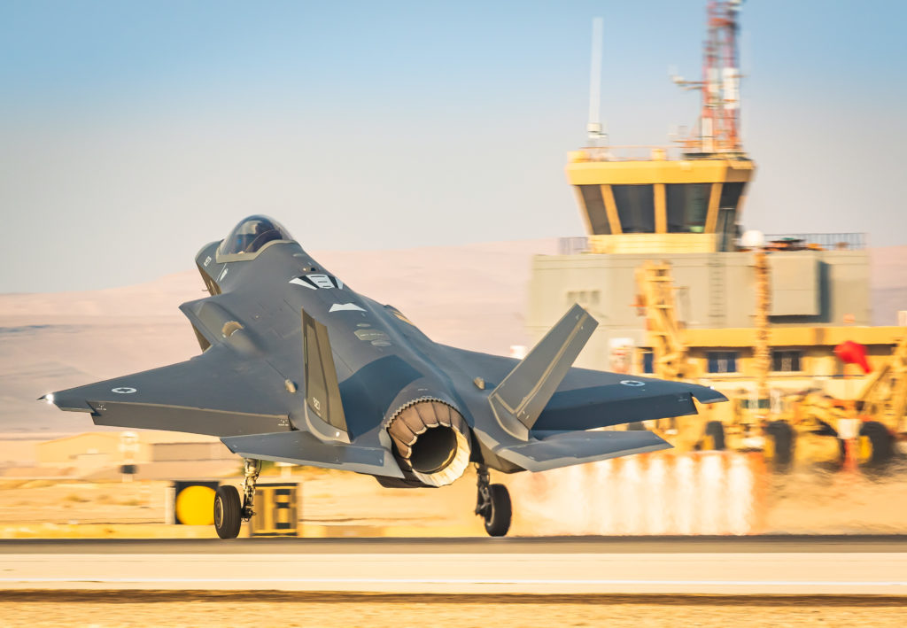 F-35I da IAF no solo por causa dos assentos ejetáveis (Foto: IAF).
