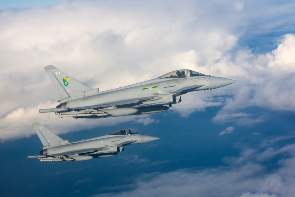 Quantas surtidas voa a RAF? Eurofigther Typhoon FRG4 = 24.471 sortidas (Foto: RAF).