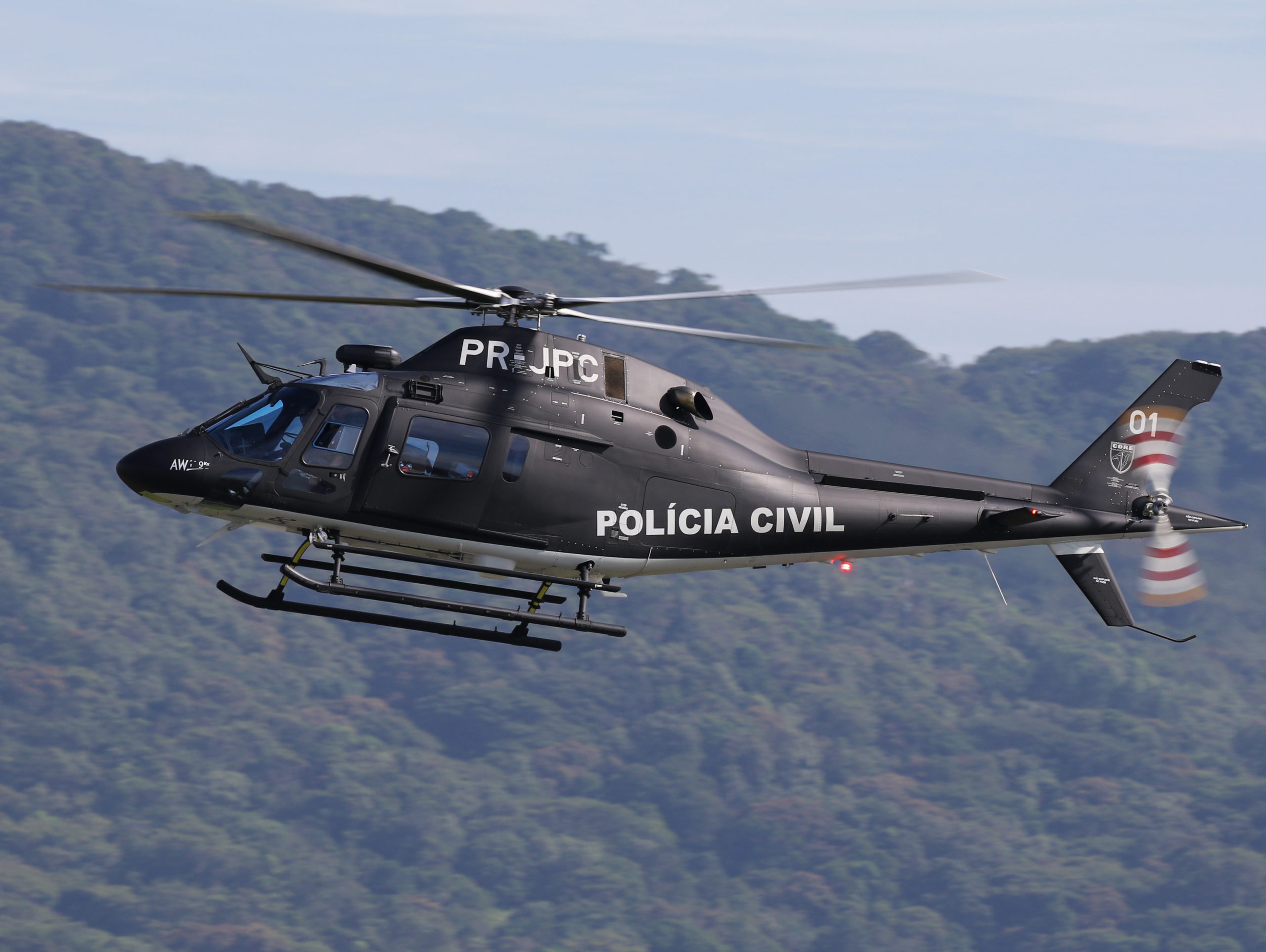 Está No Brasil O Novo Aw 119kx Da Polícia Civil Do Rio De Janeiro Força Aérea 9108