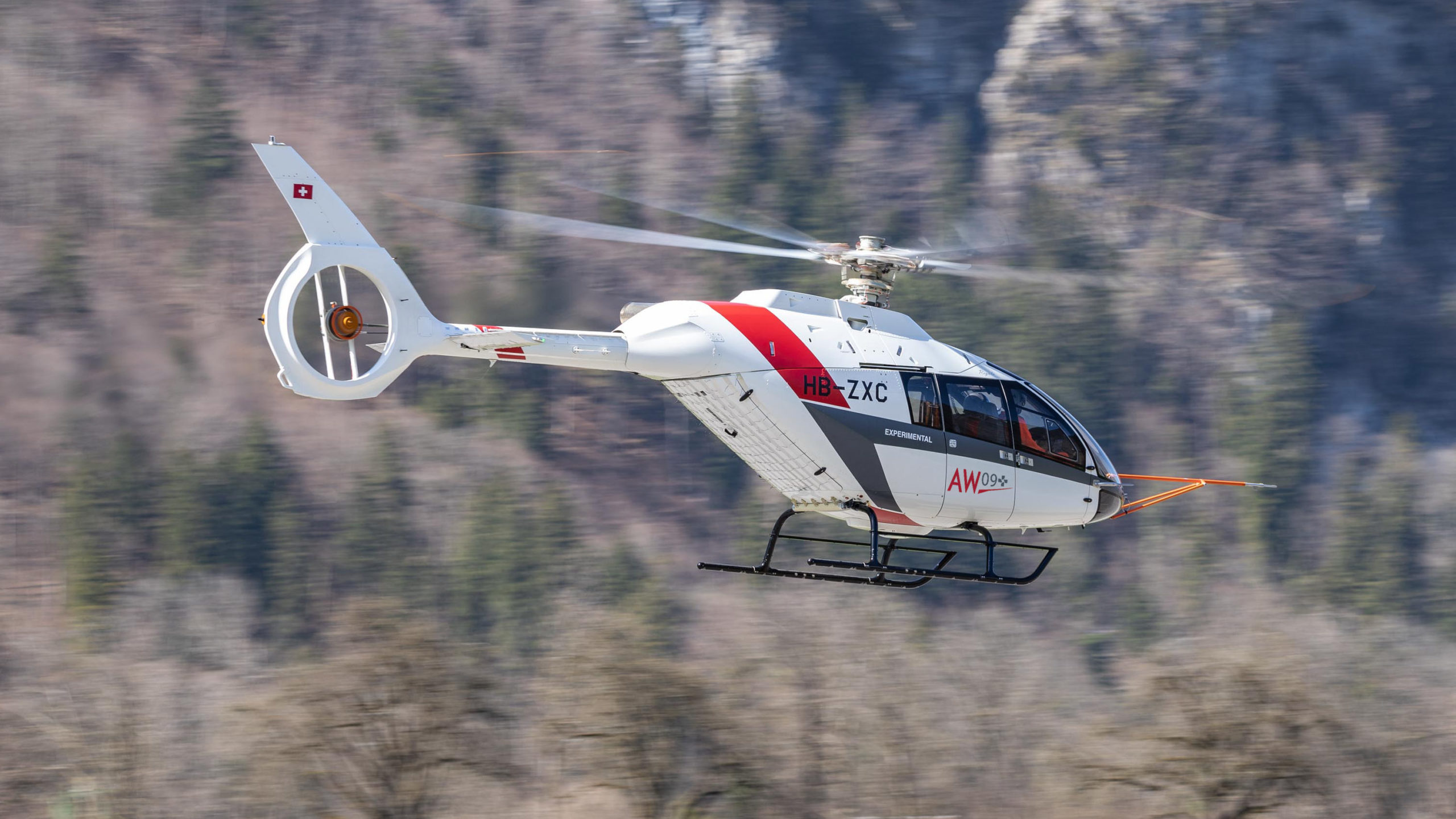 Leonardo AW09 é o novo helicóptero monomotor da empresa, fruto da aquisição da suíça Kopter em 2020 (Foto: Leonardo).