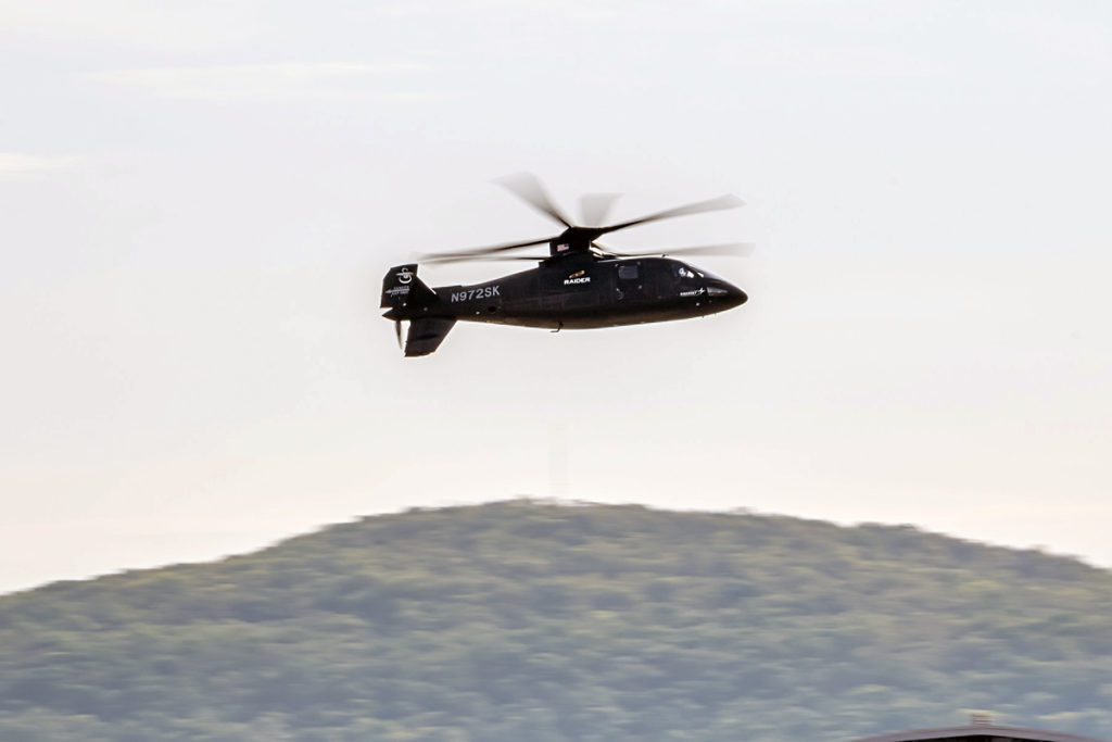 O helicóptero Sikorsky S-97 Raider fez duas demonstrações de voo no Redstone Arsenal em Huntsville (Foto: Sikorsky).
