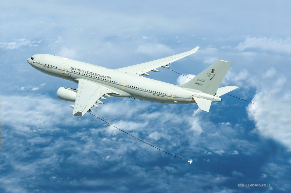 KC-X3: FAB abre licitación para comprar dos Airbus A330.  El 2º/2º GT con base en Galeão recibirá dos Airbus A330-200, que en el futuro se convertirán en A330 MRTT (Arte: Leandro Casella).