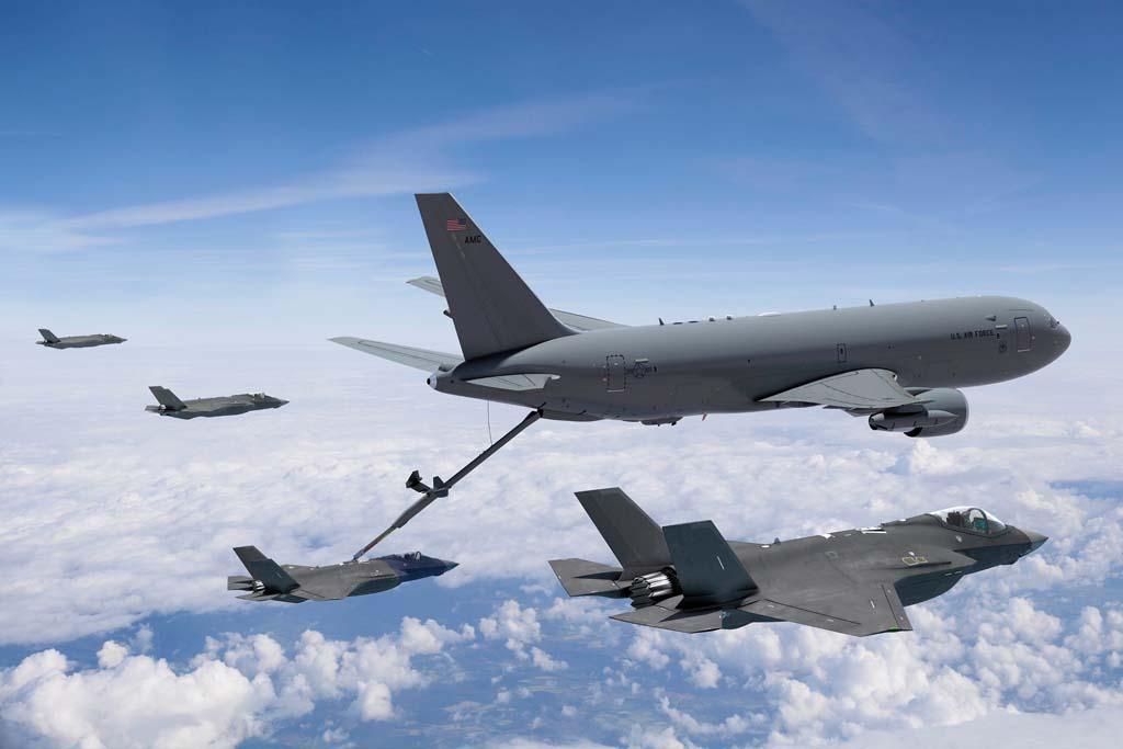 RVS do KC-46A ainda é um problema. A USAF ainda não aprovou a nova versão do sistema RVS do KC-46 (Foto: USAF).