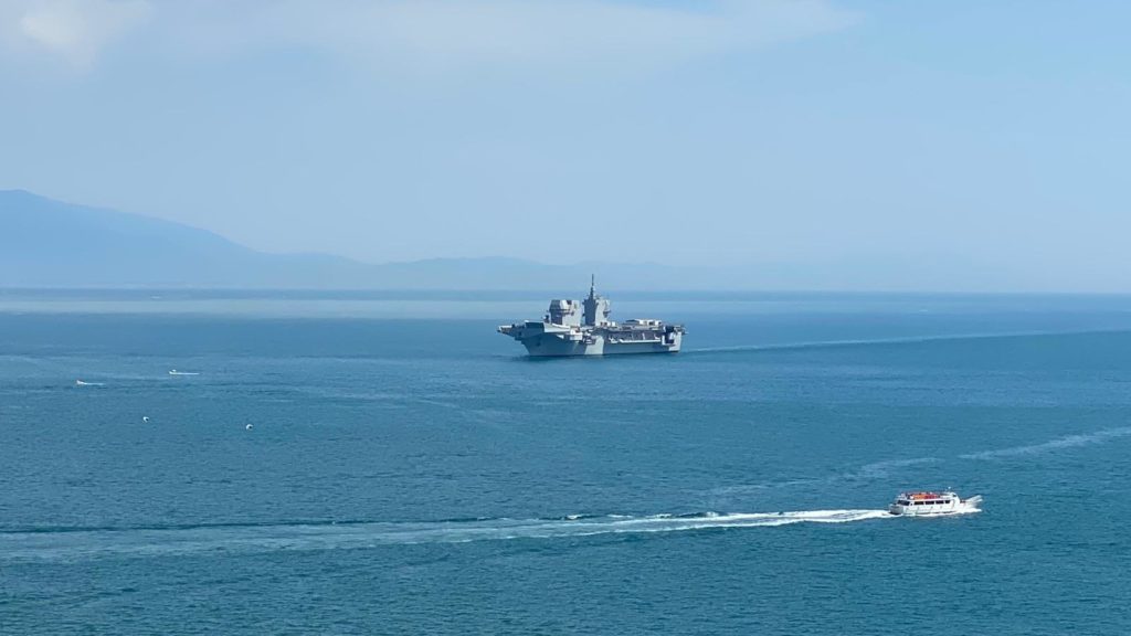 LHD Trieste da Marina Militare inicia as provas de mar (Foto: Marina Italiana).