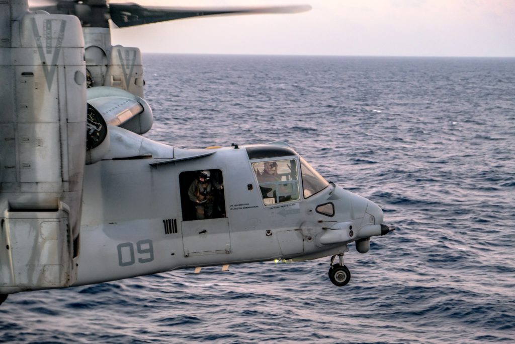 VM-22 Osprey  os Marines na Talisman Sabre (Foto: USN).