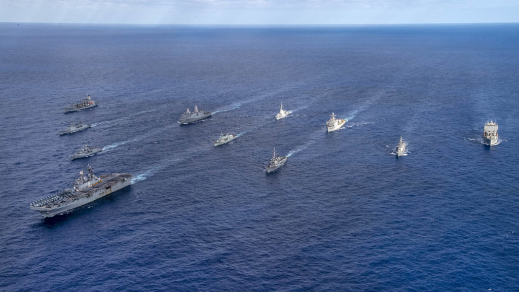 Força Naval do Exercício Talisman Sabre 2021 (Foto: MD Australian). 