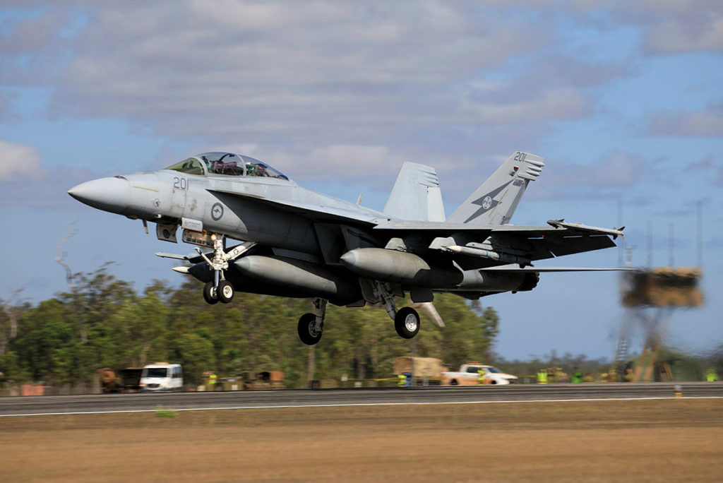 Imagens da Talisman Sabre 2021. F/A18F Super Hornet RAAF (Foto: RAAF).
