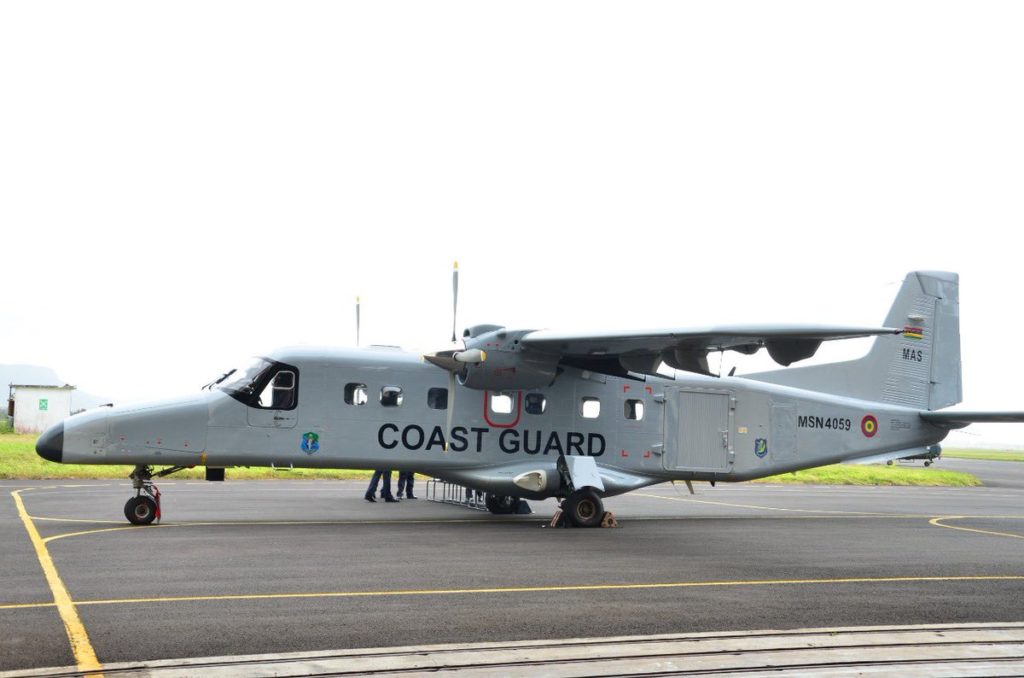Do228 para a Guarda Costeira das Ilhas Maurício. Aeronave foi arrendada da Marinha da Índia (Foto: HAL).