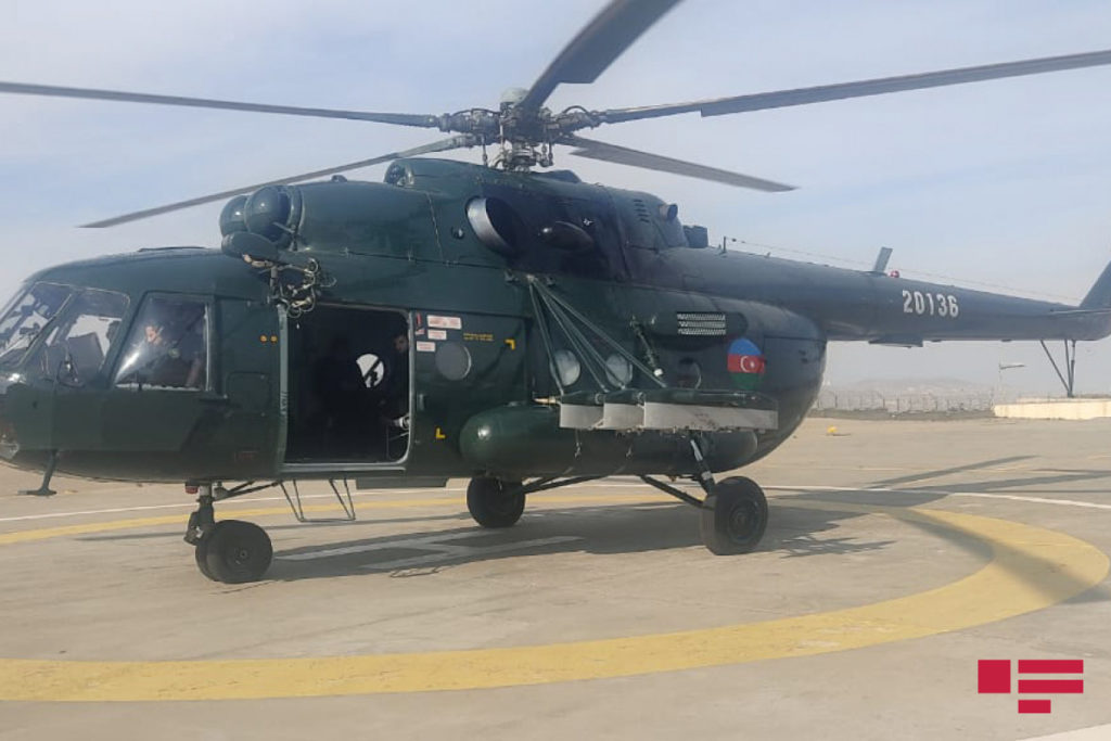 Quatorze mortos na queda de um helicóptero Mi-17 do Azerbaijão (Foto: APA).