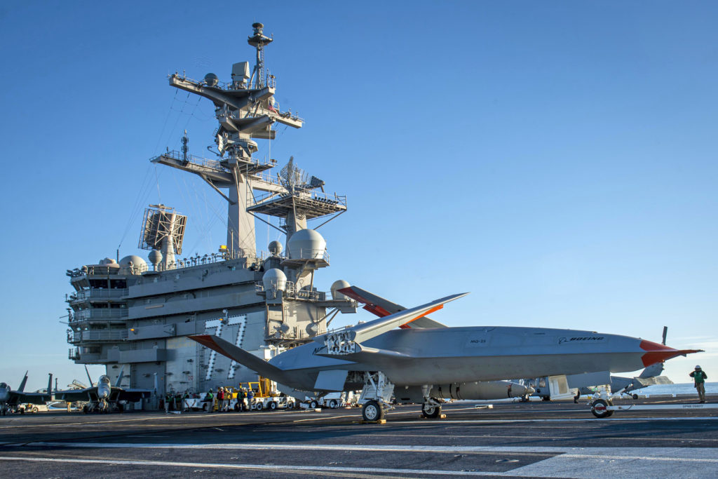 Marinha Americana conclui primeiros testes embarcados do MQ-25 (Fotos: NAVAIR).
