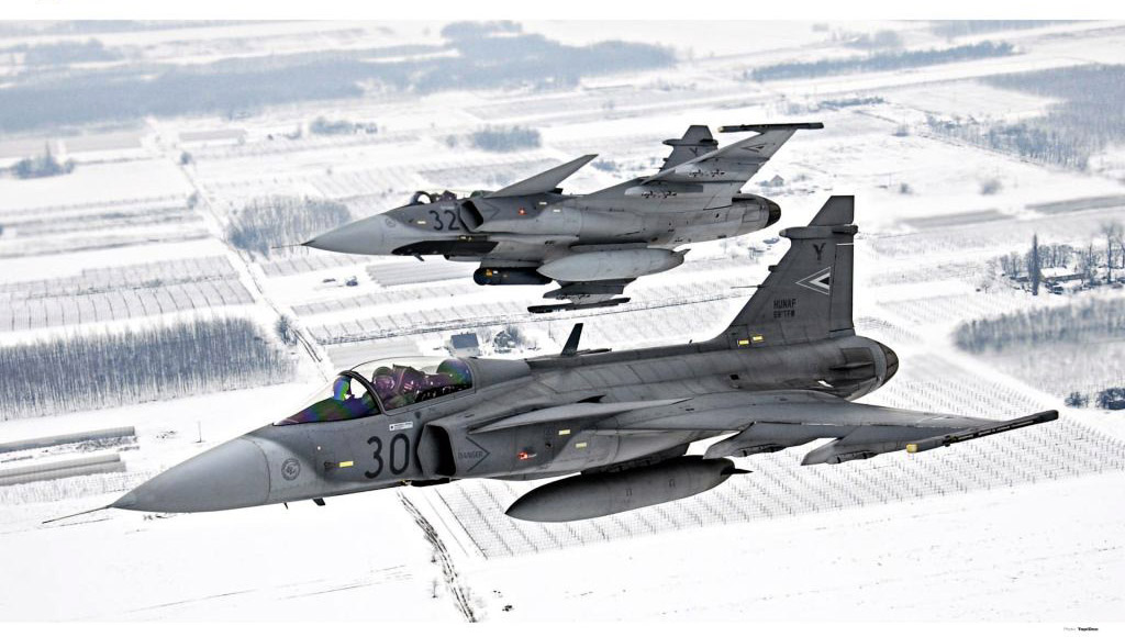 Saab atualizará frota Gripen C/D da Hungria para versão MS20 Block 2 (Foto: HUNAF).