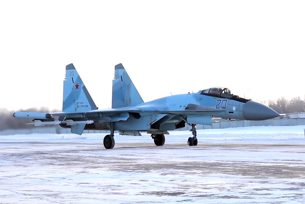 O moderno Su-35S é considerado um caça de Geração 4++ (Foto: RF VKS).