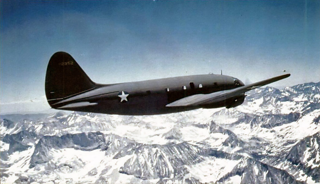Expedição localiza destroços de um Curtiss C-46 desaparecido na II Guerra Mundial a mais de 77 anos (Foto: USAAF).