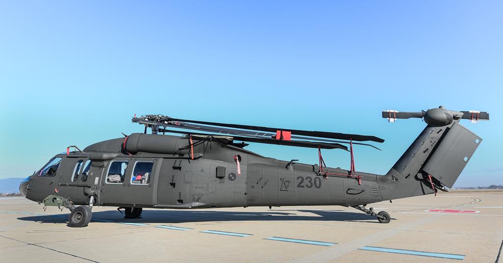 EUA doam helicópteros UH-60M à Croácia. Foto do UH-60M 230  da Croácia (Foto: Embaixada EUA na Croácia).