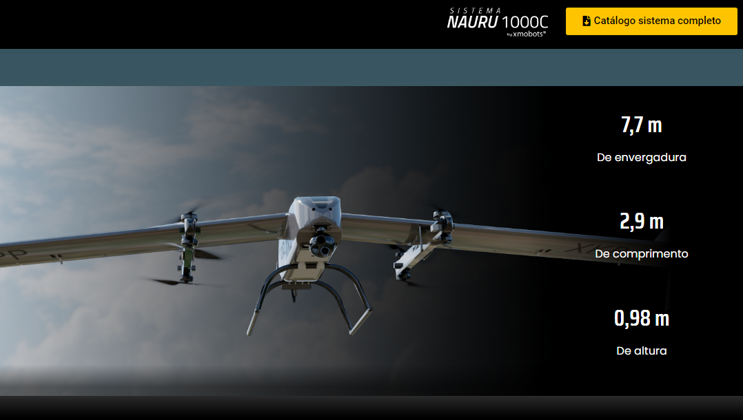 El Ejército Brasileño recibe el UAV ISTAR Nauru 1000C, que será designado V2-1 en la Aviación del Ejército (Foto: XMobots).