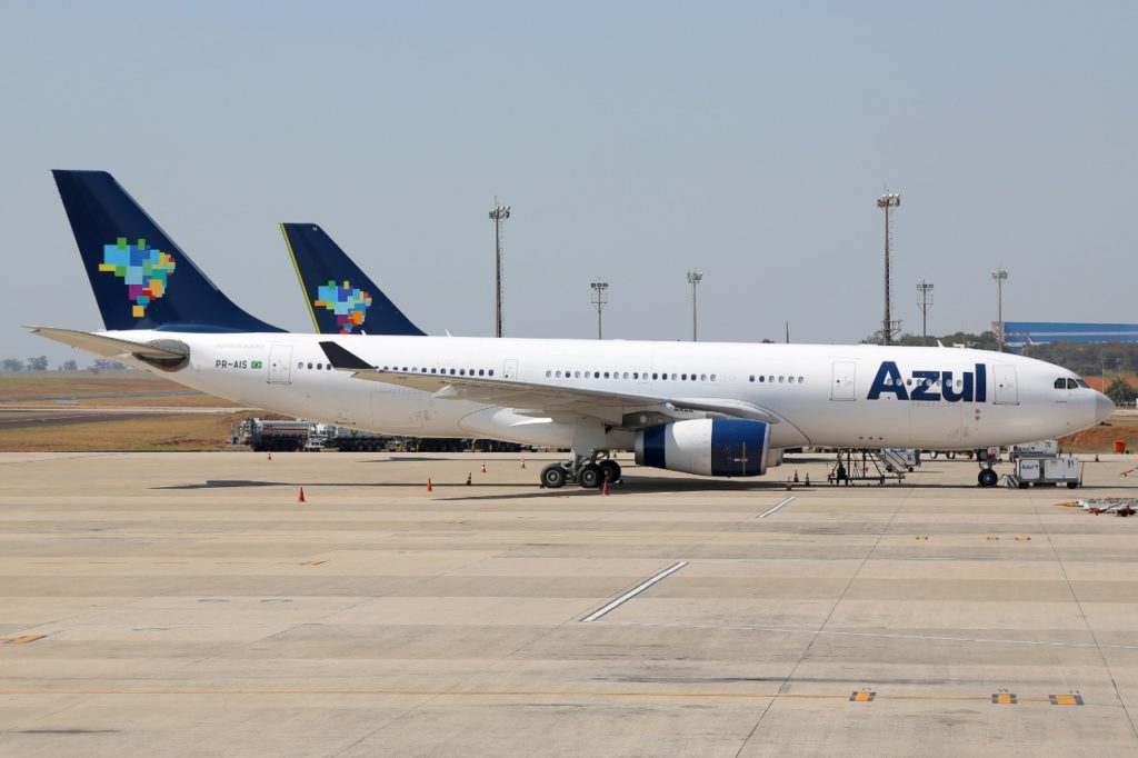 Airbus A330-200 da Azul PR-AIS comprado pela FAB (Foto: RFA via Fábio Luís Fonseca).