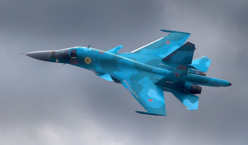 O Su-34 Fullback é um dos mais modernos aviões de combate da Rússia (Foto: RF VKS).