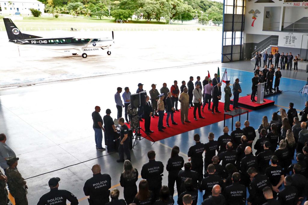 Cerimônia de ativação do GOA realizado no hangar da BAFL (Fonte: DPP/GOA).