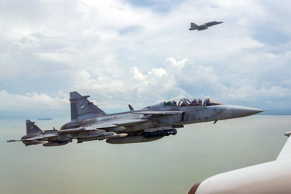 Tailandia modernizando su Gripen C/D (Foto: RTAF).