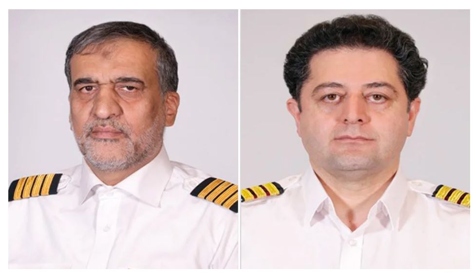 O Comandante do 747, Gholamreza Ghasemi (esquerda), é acusado de terrorismo pelos EUA (Fonte: Infobae).