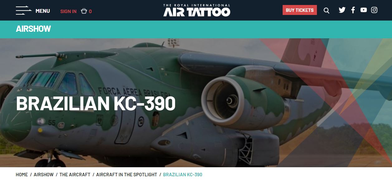 RIAT 2022: Embraer KC-390 participará do Air Tattoo na Inglaterra » Força  Aérea