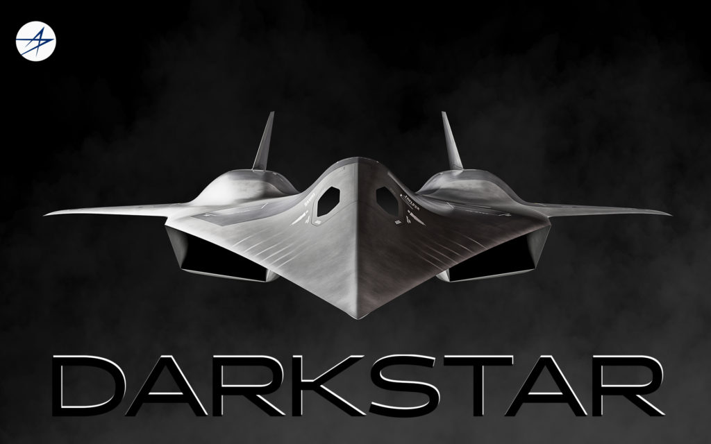 A visão frontal para o piloto do Darkstar  é sintética (Fonte: LM).
