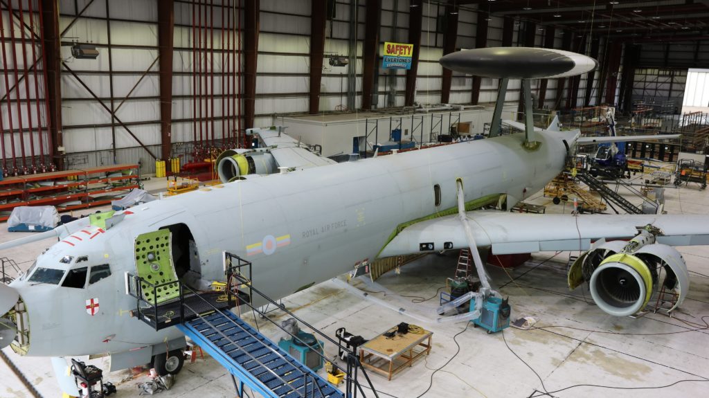 US Navy começou a conversão do E-3D ex-RAF em E-6B Mercury (Foto: NAVAIR).