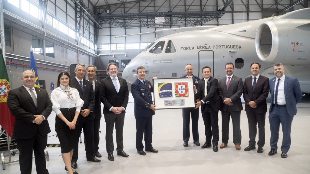 KC-390 da FAP foi apresentado ao Primeiro-Ministro de Portugal (Fonte: Embraer).