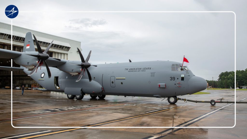 Apresentação oficial do primeiro C-130J-30 da TNI-AU em agosto (Foto: Lockheed Martin).