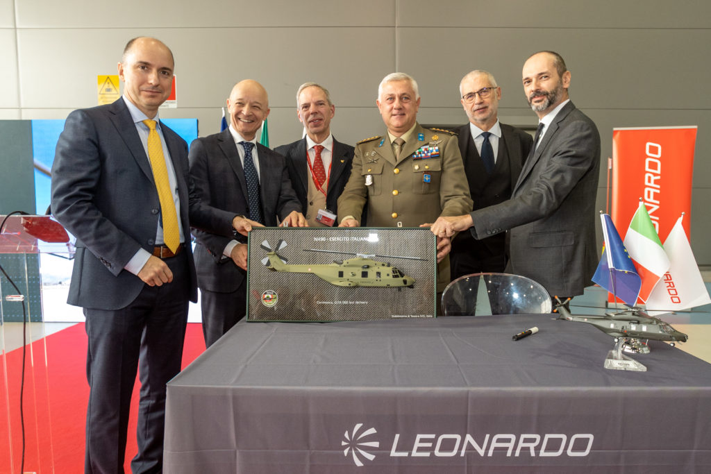 Leonardo concluí as entregas do UH-90A ao Exército Italiano (Foto: Leonardo). 
