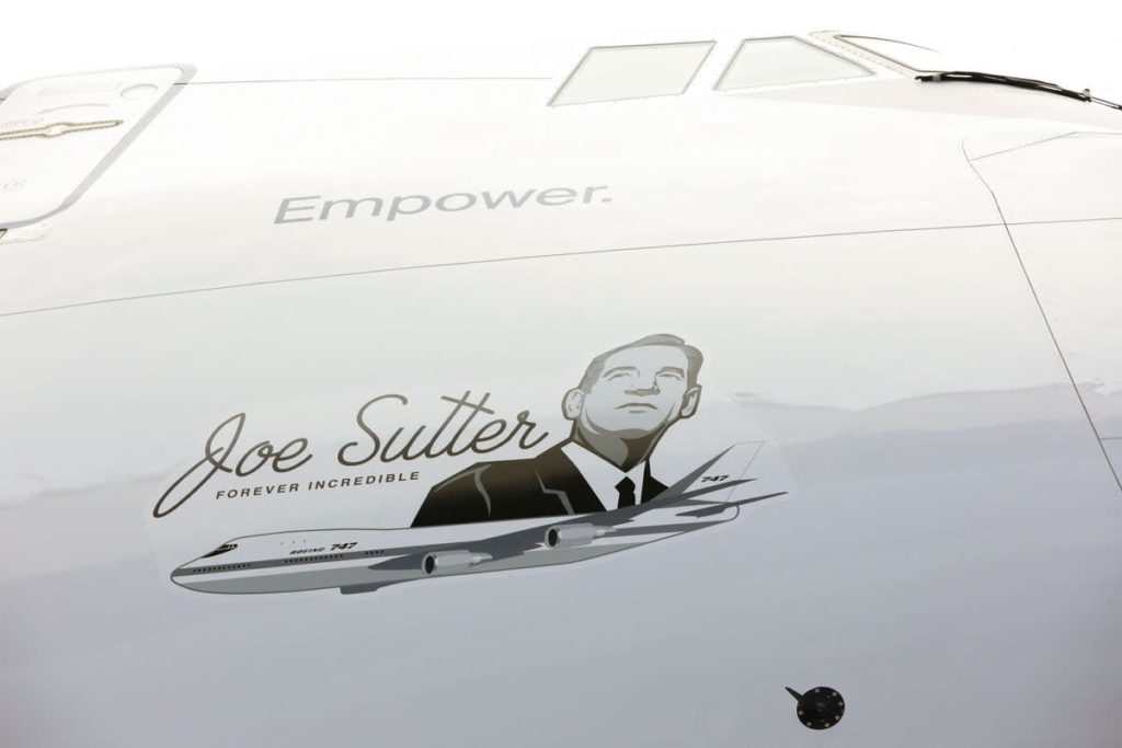 Joe Sutter, o gerente e "pai" do programa 747 (Foto: Boeing).