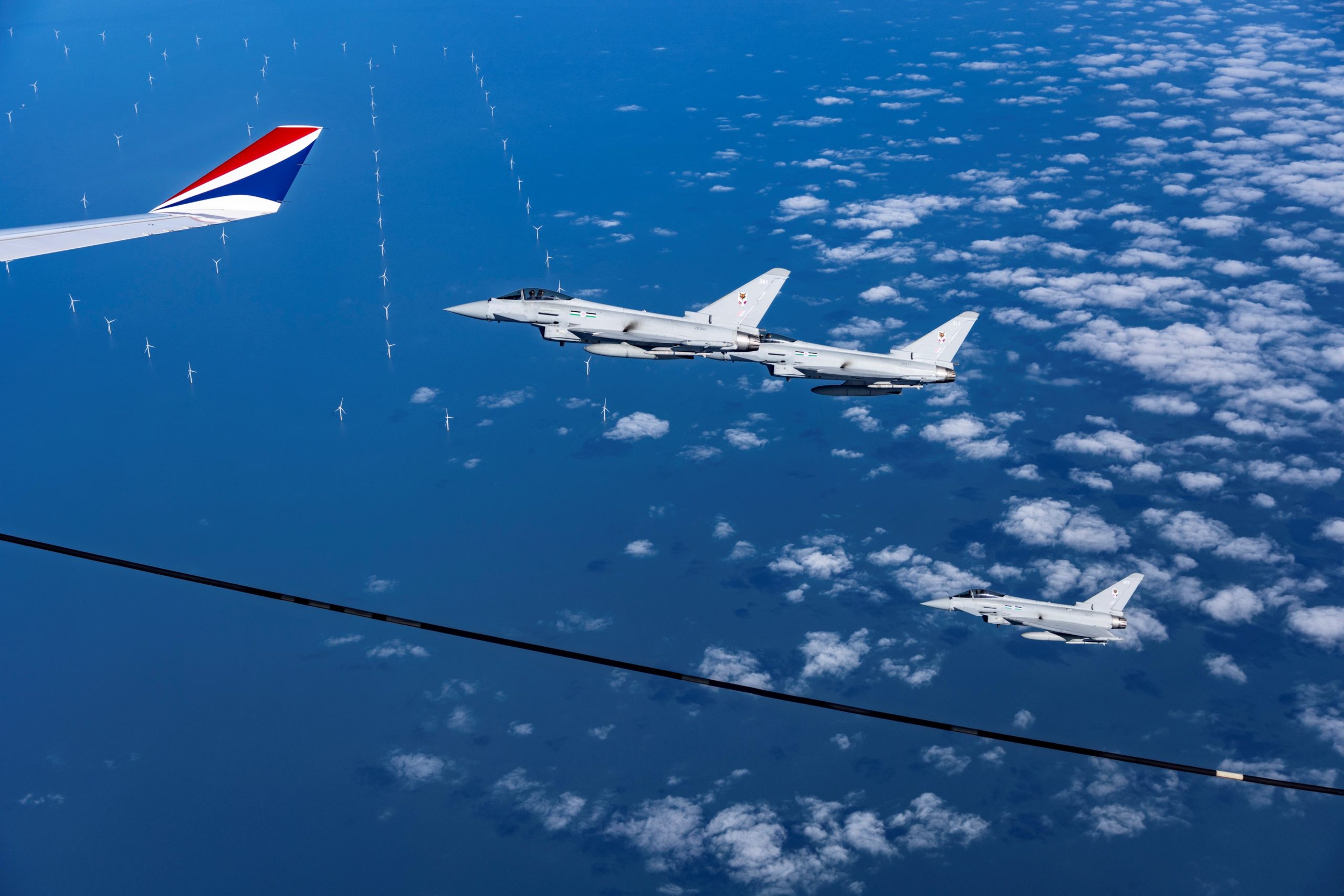 RAF testa voo movido a combustível sintético