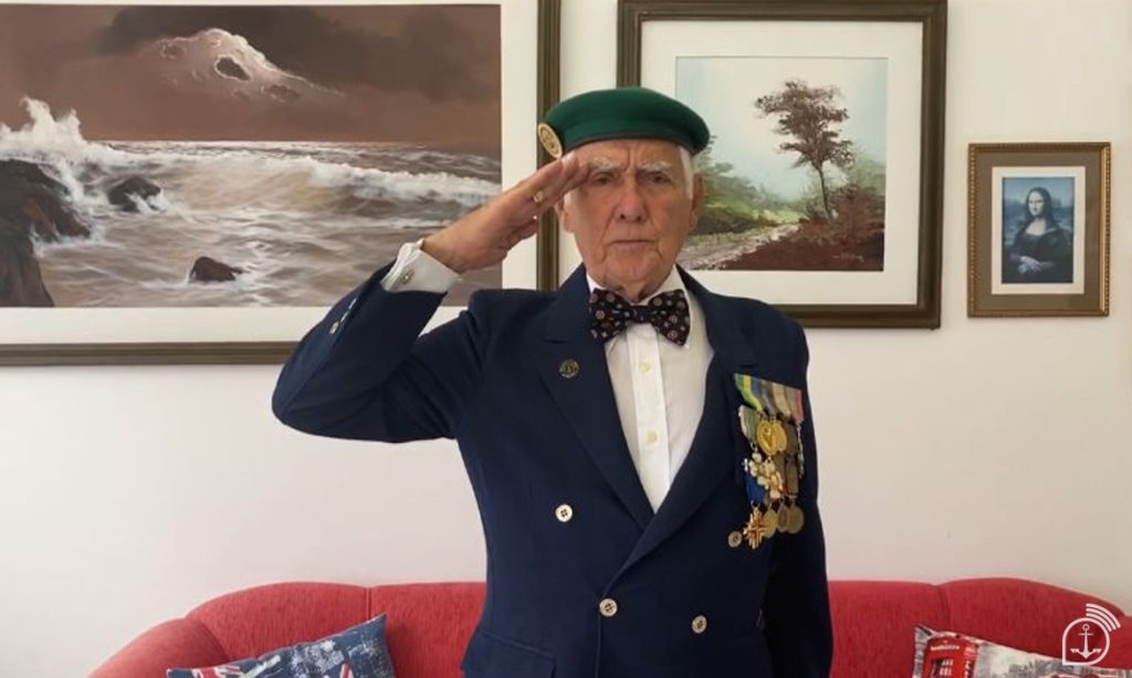 Segundo-Tenente Melchisedch, veterano da Marinha, compartilha memórias da II Guerra Mundial (Fotos: MB).