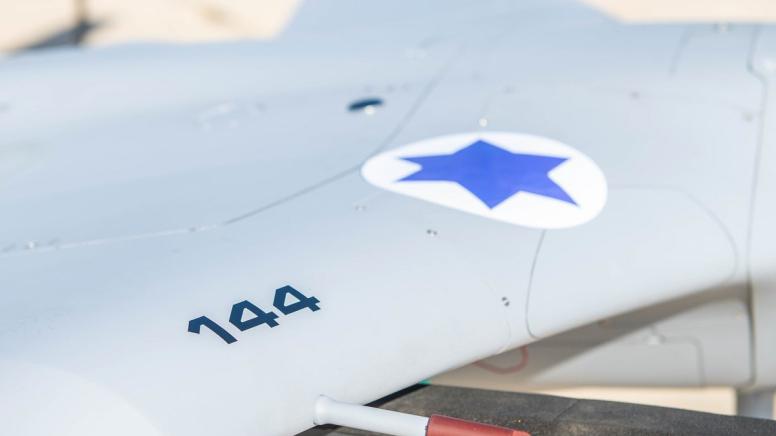 La Fuerza Aérea de Israel revela su nuevo y pequeño UAV secreto.  Primer plano de la Chispa Aeronáutica.  Foto: FAI.