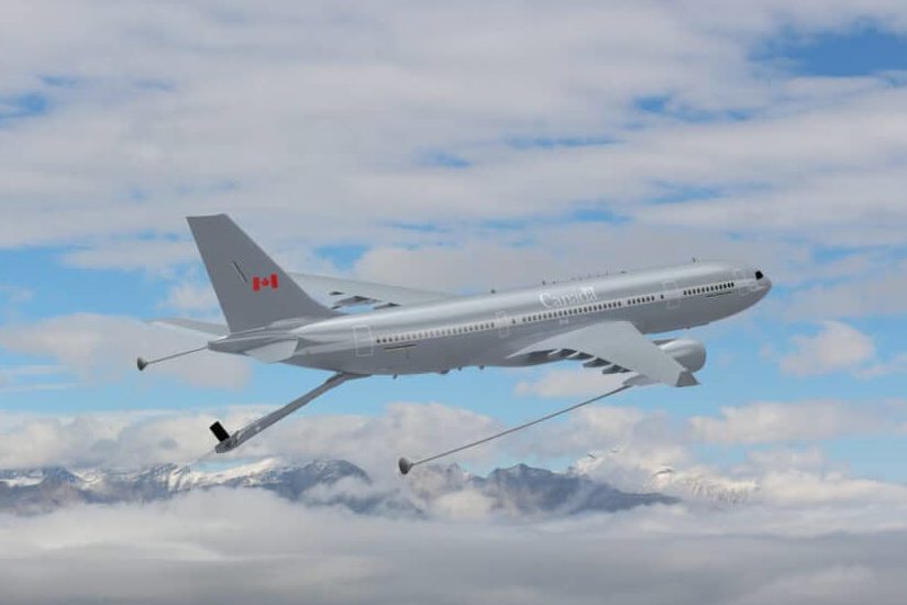 Elbit Systems irá fornecer o DIRCM aos A330 MRTT da RCAF. A Airbus Defence and Space e a Elbit Systems vão aumentar os recursos de segurança dos A330 MRTT da Real Força Aérea Canadense. Foto: Airbus.