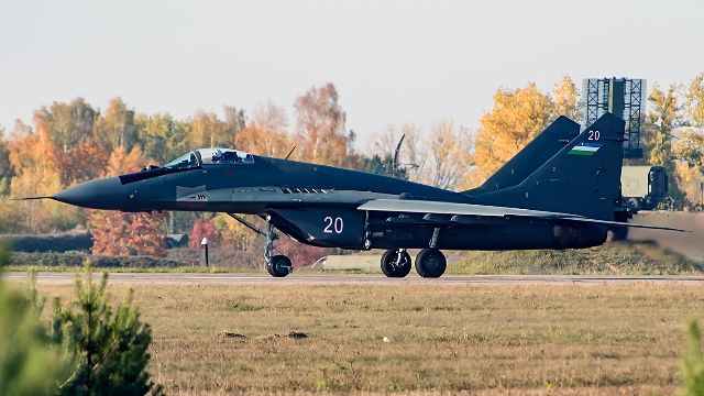 Uzbekistán quiere 24 Dassault Rafale.  MiG-29 de la Fuerza Aérea de Uzbekistán.  Foto: Pan.bg.