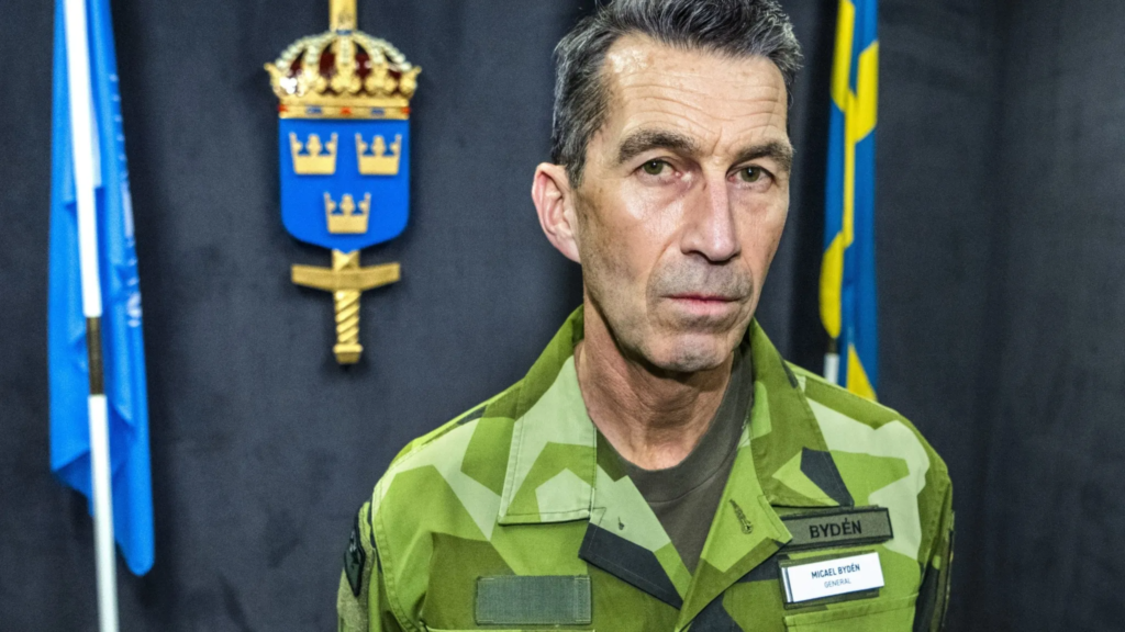 Comandante em Chege das FFAA da Suécia, General Micael Byden. Foto: Claudia Bresciani.