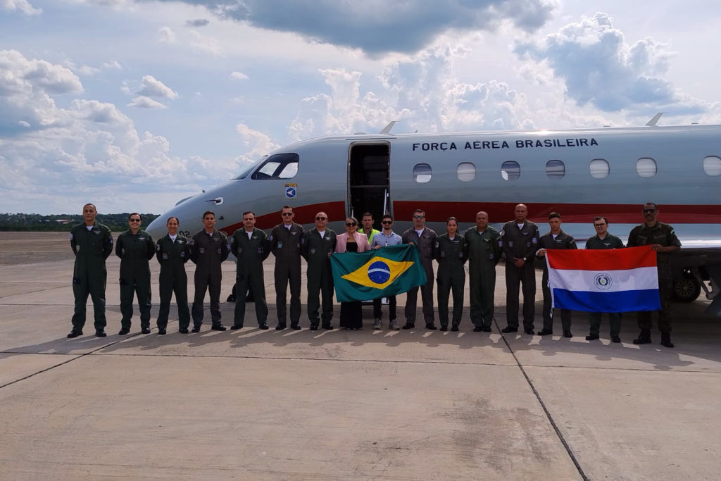 GEIV realizou voos de inspeção no Paraguai (Fotos: FAB).