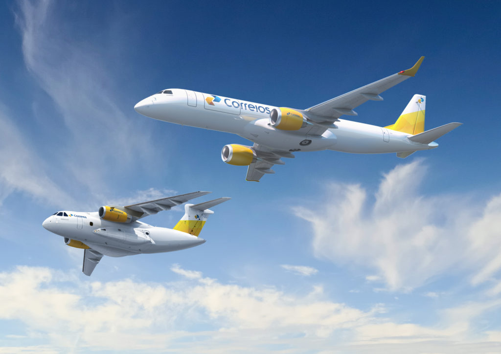 Embraer e Correios assinam acordo para estudos de otimização no transporte aéreo de cargas (Fotos: Embraer).